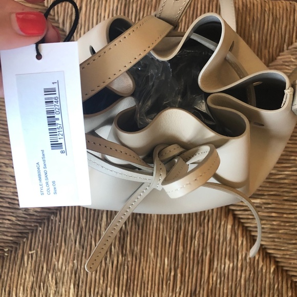 SOLD - NWT Mansur Gavriel Mini Bucket Bag in Sand - Picture 7 of 8